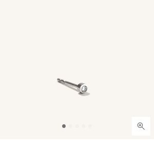 Mejuri single tiny diamond stud